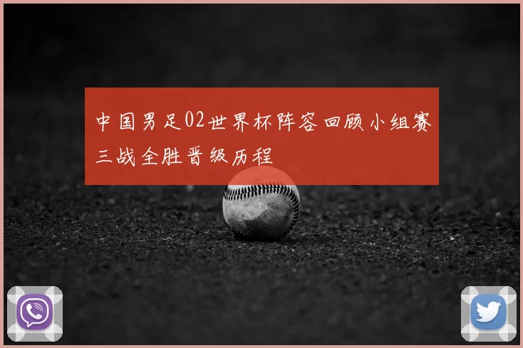 中国男足02世界杯阵容回顾小组赛三战全胜晋级历程